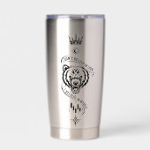 Ich glaube nicht an Glück Bär Trader Symbol Design Thermobecher (Vorderseite)