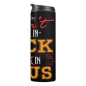 Ich glaube nicht an Glück Jesus Thermosbecher (Nach rechts gedreht)