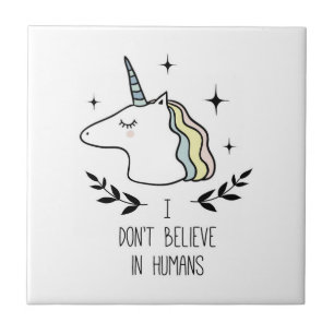 Ich glaube nicht an Menschen Fliese