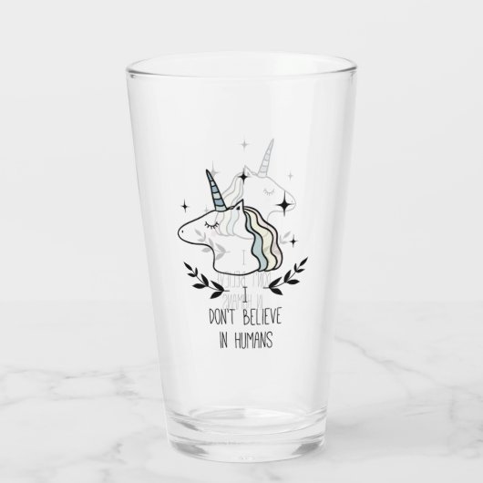 Ich glaube nicht an Menschen Glas (Rückseite)