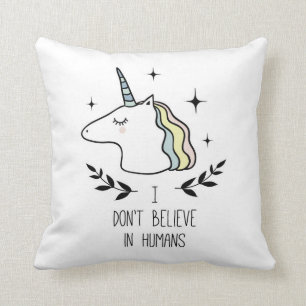 Ich glaube nicht an Menschen Kissen