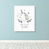 Ich glaube nicht an Menschen Leinwanddruck (Insitu (Holzboden))