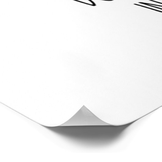 Ich glaube nicht an Menschen Poster (Ecke)