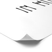 Ich glaube nicht an Menschen Poster (Ecke)