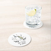 Ich glaube nicht an Menschen Runder Pappuntersetzer (Vor Ort)