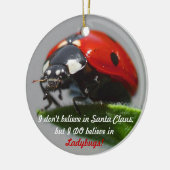 Ich glaube nicht an Weihnachtsmann - Keramikornament (Links)