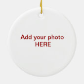 Ich glaube nicht an Weihnachtsmann - Keramikornament (Hinten)