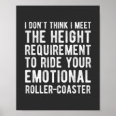 Ich glaube nicht, dass ich die Höhenanforderung fü Poster (Vorne)