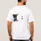 Ich glaube nicht, dass ich dir Orange Kitty vertra T-Shirt (Rückseite)