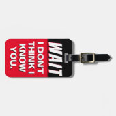 Ich glaube nicht, dass ich Sie auf dem Gepäckträge Gepäckanhänger (Vorderseite horizontal)