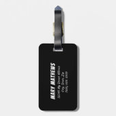 Ich glaube nicht, dass ich Sie auf dem Gepäckträge Gepäckanhänger (Rückseite vertikal)