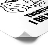 Ich glaube nicht, dass Philosophie Joke Poster (Ecke)