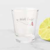 Ich glaube nicht, dass so doodle Herz Schnapsglas (Rückseite)