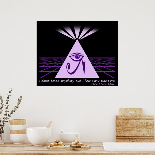 Ich glaube nichts Poster (Küche)