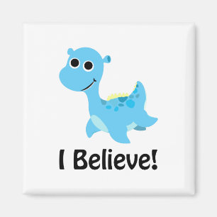 Ich glaube! Niedlich Blue Nessie Magnet