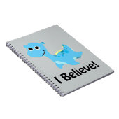 Ich glaube! Niedlich Blue Nessie Notizblock (Rechte Seite)