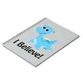 Ich glaube! Niedlich Blue Nessie Notizblock (Linke Seite)