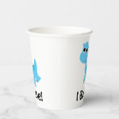 Ich glaube! Niedlich Blue Nessie Pappbecher (Rechts)