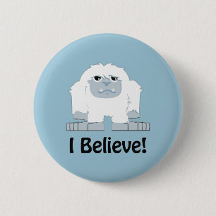 Ich glaube! Niedlich Yeti Button