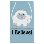 Ich glaube! Niedlich Yeti Kleine Geschenktüte (Rückseite)
