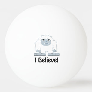 Ich glaube! Niedlich Yeti Tischtennisball