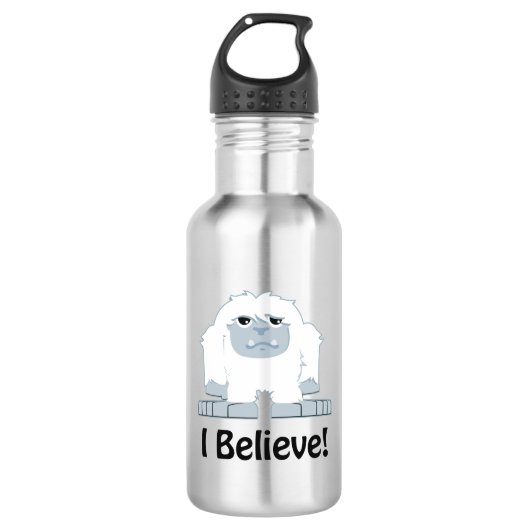 Ich glaube! Niedlich Yeti Trinkflasche (Vorderseite)