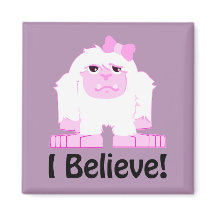 Ich glaube, Niedlicher Cartoon Girl Yeti