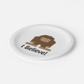 Ich glaube! Niedlicher Pappteller (Schrägansicht)