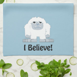 Ich glaube! Niedlicher Yeti Küchentuch