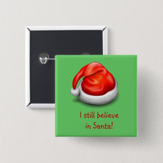 Ich glaube noch an den Santa Button (Vorne & Hinten)