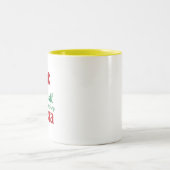 Ich glaube noch an den Weihnachtsmann Zweifarbige Tasse (Mittel)