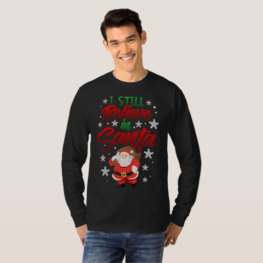 Ich glaube noch an die Santa Bag of Toys Niedlich T-Shirt (Vorne ganz)