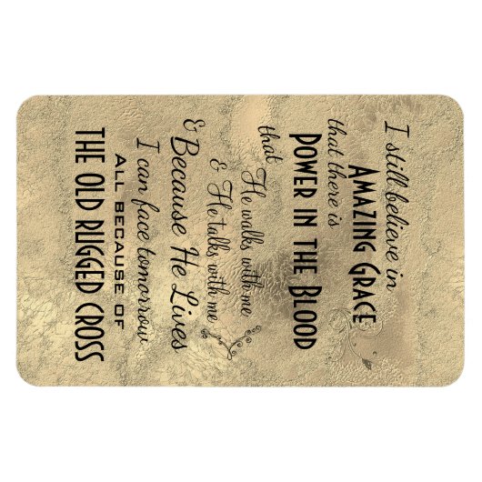 Ich glaube noch Hymnen Zitat Magnet (Horizontal)