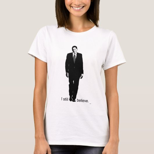 Ich glaube noch immer Barack Obama - Ladys Long Sl T-Shirt (Vorderseite)