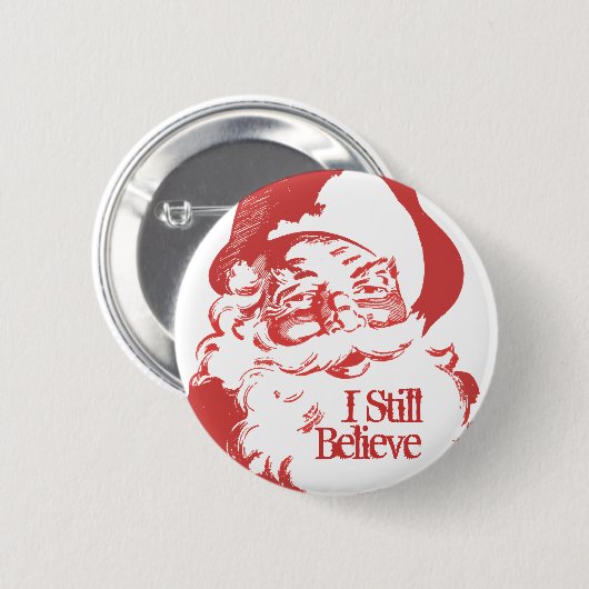 Ich glaube noch Retro lustigem Knopf Button (Vorne & Hinten)