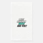 Ich glaube nur an Bocce.und du Serviette (Vorderseite)