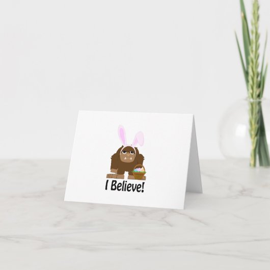 Ich glaube! Ostergras Feiertagskarte (Vorderseite)