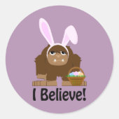 Ich glaube! Ostergras Runder Aufkleber (Vorderseite)