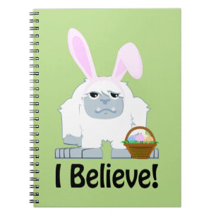 Ich glaube! Ostern Yeti Notizblock