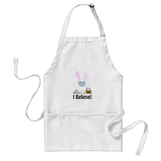 Ich glaube! OsternYeti Schürze (Vorne)