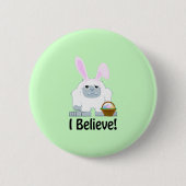 Ich glaube! OsterYeti Button (Vorderseite)