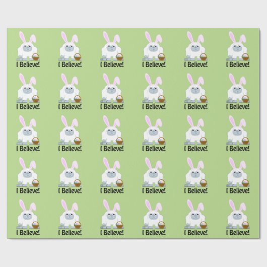 Ich glaube! OsterYeti Geschenkpapier (Flach)