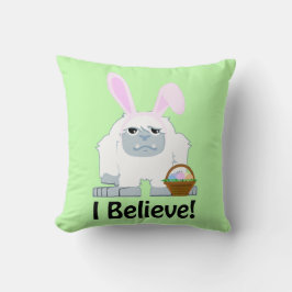 Ich glaube! OsterYeti Kissen