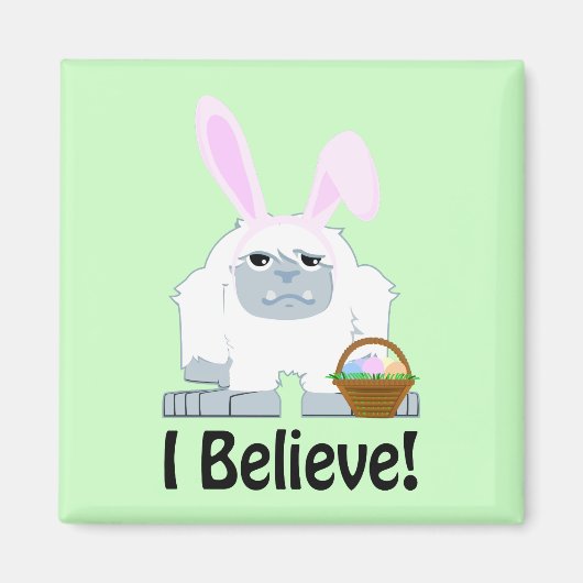 Ich glaube! OsterYeti Magnet (Vorne)