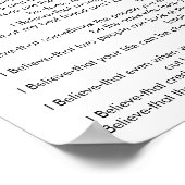 Ich glaube poster (Ecke)