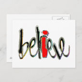 Ich glaube postkarte (Vorne/Hinten)