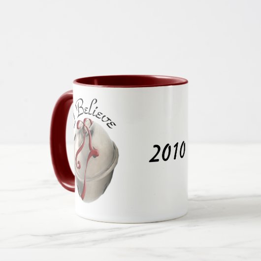 Ich glaube Reindeer Bell Tasse (Vorderseite Links)