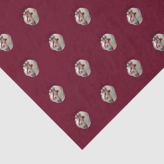 Ich glaube, Reindeer Bell Tissue Paper Seidenpapier (Ausschnitt)