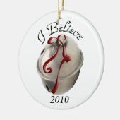 Ich glaube Rentier Bell Ornament (Links)