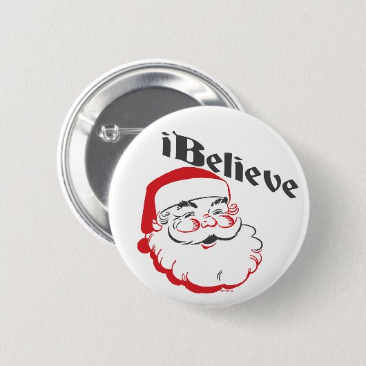 Ich glaube Sankt-Knöpfen Button (Vorne & Hinten)